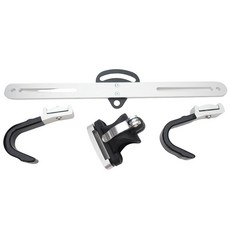 BCCN 頂天立地架專用加厚鋁合金掛鉤組 - 擴充掛勾配件, 銀色, 1個