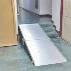 斜坡板專家 前後折疊式斜坡板反向收折款 SGS認證 輕量 台灣製造, 1個, 前後反向收折斜坡板/225cm,展開寬度75cm