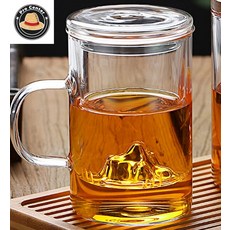 리프로센터 로하티 포트리 내열유리 티머그 500ml 차거름망 티타임 선물용