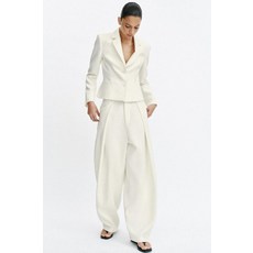 [국내발송] 자라 ZARA 볼륨 플리츠 팬츠 - 크림 2857/824/712