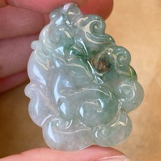 君遇 糯冰種飄花九尾狐小萌狐 聰明伶俐 可愛吊飾/項鍊