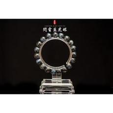 【晶寶書畫文玩藝品】藍虎眼石 南非閃電藍虎眼手珠/手串，優質藍虎眼，閃電紋虎眼石, 9mm(手圍：15cm)