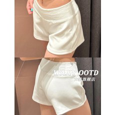 美式時尚運動褲女夏季2025新款休閒顯瘦低腰辣妹包臀熱褲女ins潮