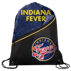 FOCO - WNBA 하이 엔드 대각선 지퍼 드로스트링 백팩 체육관 가방 블랙. 130910 8855260473