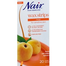 네어 민감성용 얼굴 제모 왁스스트립 20p + 피니싱티슈 2p, 1개