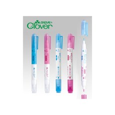 퀼트스타 [크로바] 트윈수성펜 (블루/핑크 細/太 이레이저), 1개, 핑크