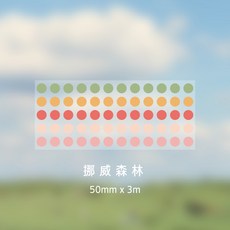 장식용 접착 와시 테이프 마스킹 스티커 DIY 도트 컬러 5x300cm 스크랩북 문구 라벨, F