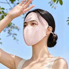 防曬面罩 冰絲材質 全臉護頸 防紫外線 透氣涼感 騎行開車適用 遮陽面罩 戶外運動防曬