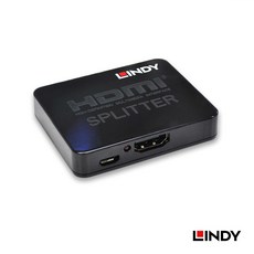隔日到貨】LINDY保固一年】38157 - 迷你型HDMI1.4版10.2G 一進二出 一對二4K影音分配器可達20M, 1個