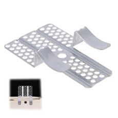 건식 벽체 수리 클립 50개 1.3cm(1/2인치) 패스너 클립 매칭 나사 포함 튼튼한 금속 벽 패치 클램프 손상된 DIY 고정용, 50