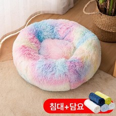 꿀단지 고양이 캣하우스 제품 안식처 침대 펫가구 애완용품 반려동물, 11.플러시둥지+담요 L-16마리 이내