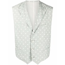 꼼 데 가르송 중고 1990's 폴카 도트 싱글 브레스티드 베스트