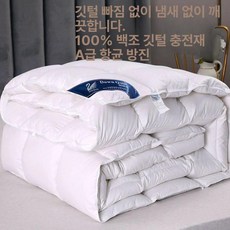 구스이불 이불 겨울 두꺼운 한파용 폴란드 호텔침구 힐튼, 화이트