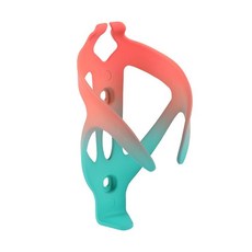 自行車水壺架 免打孔可調節漸變大容量運動水壺架, 新款橙綠, 1個