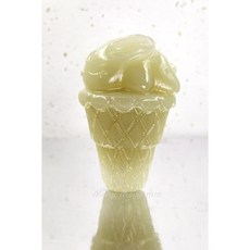 茉莉選物 阿富汗青堤 兔子冰淇淋 手捻擺件 收藏把件 可愛造型 青堤材質, 1個