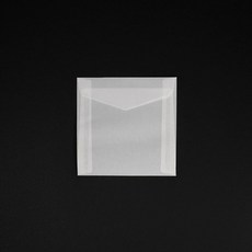 문구 봉투 반투명 트레이싱 엽서 정사각 1매, 정사각 10x10cm 1매