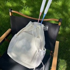 高顏值網球包雙肩揹包尼龍新款便攜大容量網球拍包袋運動羽毛球包, 白色【高品質】, 1個