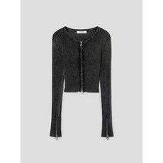 에잇세컨즈 8SECONDS 리브드 집업 가디건 카디건 애쉬 11425ACY14 IHO320 COB400