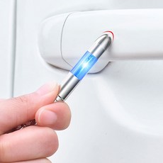 차량 엘리베이터 문고리 정전기방지 스파크 저감 키홀더 열쇠고리 블루 2P