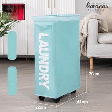 세탁 바구니 버킷 좁은 갭 요가 옷 보관 접이식 가구 인형