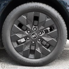 비브랜드 휠마스크 18인치전용 스크래치 흠집방지 보호 드레스업 패널 데칼 스티커 자동차 튜닝용품 스타리아 라운지 호환, V타입_블랙홀로그램, 1개, 스타리아라운지_18인치휠스티커