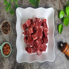 미국산 쇠고기 냉장 부채살 스테이크 구이용 통두께 절단없음, 1개, 2kg