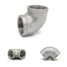 1/4 "1/2" 3/4 "1"1-1/2" 2 "BSP 304 스테인레스 스틸 파이프 피팅 4방향/3방향 /엘보 버트 어댑터, 07 1/2"