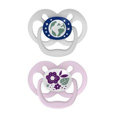닥터브라운 어드밴티지 야광 공갈젖꼭지 6-18개월용 4팩 다람쥐, 닥터브라운 2 Pack, 2팩, 야광 퍼플 네이처