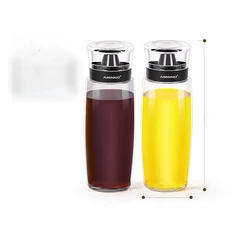 올스토어 밀폐 유리 오일 병 소형 주방 저장 기 식초 조미료 누수 에센셜 가정, 02 시아 오일병 280ml2팩