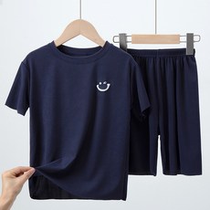 우주아이 아동용 헤이주니 고학년 커팅크루 쿨 반팔 상하의 실내복 세트