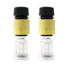 SG Store 고압 세척기 자동차 세탁기 어댑터 1.9cm(3/4인치) 와셔 정수 필터 2개 Black & Decker 6.4x3.0x1.5cm(2.5x1.2x0.6인치)/, SG Store 고압 세척기 자동차 세탁기 어댑터 1.