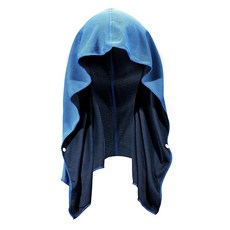 U型冷風帽毛巾 UPF50防護, 天藍色, 1個