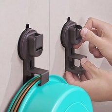 모나코올리브 꾹눌러 2중압착 핵튼튼 대야걸이, 1개, 그레이