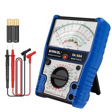 SNAKOL 아날로그 멀티미터 테스터 전압계 멀티미터 필드피스 볼트 미터 및 AC/DC 2500V DC 전류 10A RX 10K 배터리 다이오드/LED 테스트 24, SNAKOL 아날로그 멀티미터 테스터 전압계 필드피스