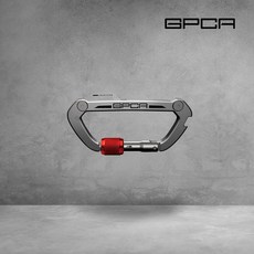 GPCA 萬用登山露營扣 不鏽鋼 紅色螺環 戶外 EDC 扣環, 1個