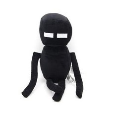마인크래프트 봉제 인형 블록 인형 러브 드래곤 피규어 남아용, 리틀 블랙 40cm