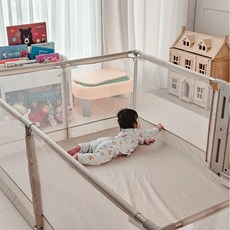 코넘 베이비룸 플러스 밀림방지 아기울타리 안전가드 라이트그레이, 120X180cm, 1개