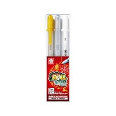 사쿠라 사쿠라 겔리롤 3본 세트 (메탈릭화이트 XPGB-3CH2), 단품