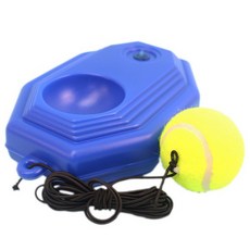 單人網球訓練座 橡皮筋球 底座，一組入 網球訓練器 網球練習座，隨時隨地享受個人網球樂趣, 1個