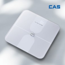 CAS 스마트 체중계 삼성헬스 연동 인바디 가정용 블루투스 BIA 정밀 측정, 1개, 화이트 (WHITE), BFA-S19