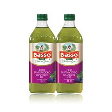 BASSO 義大利葡萄籽油, 1L, 2瓶
