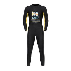 Swat 兒童潛水服氯丁橡膠水玩潛水服, 黑色 [男孩]