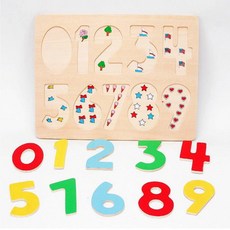 유아 첫 숫자 놀이 학습 완구 퍼즐 블럭 맞추기 세트 유아퍼즐 원목퍼즐 유아선물 그림퍼즐 유아장난감