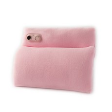 智能數顯無水暖手袋，石墨烯發熱恆溫保暖，輕巧便攜，多場景適用及可擦洗面料, 粉色28*4.3*25cm