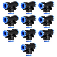 공구PXJ 10mm 에어 원터치피팅 휘팅 부속 피팅 공압 퀵 커넥터 PE10, 10개