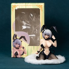 乃乃兔女郎手辦 可愛跪姿美少女 日本原創動漫二次元模型擺件 臺灣出貨, 1個, 乃乃兔女郎 高15cm