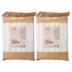 롯데이라이프 일반 나무젓가락, 80개입, 2개