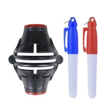高爾夫球360度旋轉三線畫線器 送畫線筆*2, 360度旋轉三線畫線器, 1套