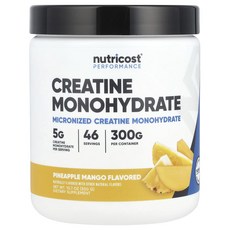 새해 건강을 선물하세요 Nutricost ​운동 능력 크레아틴 일수화물 파인애플 망고 300g(10.7oz) 특별관리진행, Nutricost크레아틴일수화물파인애플망고300g107, 300g, 1개