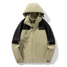 衝鋒衣 2025新款潮牌衝鋒衣女秋冬三閤一可拆卸透氣情侶徒步登山服男廠家 飄逸 DG2U